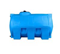 Cuve 500l Aérienne De Récupération D'eau - Réservoir Horizontal Bleu - Elbi Cho500