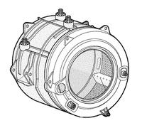 Cuve 62lt d340 1600 Machine à laver, Lave-linge C00643321 ARISTON HOTPOINT