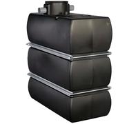 Cuve à enterrer - Ecosol - 1700 litres - Noir - Polyéthylène Acier galvanisé