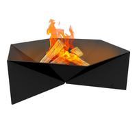 Cuve à feu de Jardin Kratki Fire Gamma autoportante, hexagonale, Dimensions L69,2 x L60,5 x H22,5 cm, Poids 15,5 kg, en Acier Robuste et résistant à la Chaleur