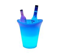 Cuve à glace, seau à vin pour changement de glace - Champagne, baril de bière - Éclairage à distance de 16 couleurs - Rechargeable - bar, club de nuit, fête (Size : L)