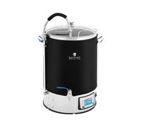Royal Catering RCBM-40IN Cuve de Brassage avec Isolation 40 l 2500 W 10-100 °C Acier Inoxydable Verre trempé Cuve de Brassage 30l Cuve de Brassage électrique