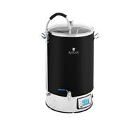 Royal Catering RCBM-60IN Cuve de Brassage avec Isolation 60 l 3000 W 10-100 °C Acier Inoxydable Verre trempé Cuve de Brassage 30l Cuve de Brassage électrique