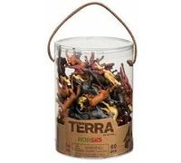 Terra by Battat - Ensemble de 60 figurines de chevaux sauvages - Jouet 3 ans+