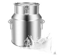 Cuve de fermentation hermétique en acier inoxydable avec robinet, fermenteur multifonction pour vin et lait, idéal pour brasser et stocker des liquides et des solides