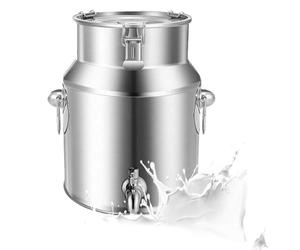 Cuve de fermentation hermétique en acier inoxydable avec robinet, fermenteur multifonction pour vin et lait, idéal pour brasser et stocker des liquides et des solides