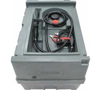 Cuve de ravitaillement gasoil PE 450L avec kit pompe à gasoil 12V 40 l/min et pistolet manuel STILKER - 56000