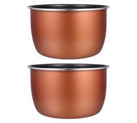 Cuve Intérieure Cuiseur à Riz de Rechange 2 Pièces 5l | Chauffe Rapide et Uniforme, Conception Épaissie, Compatible, pour Plats Braisés et Porridge