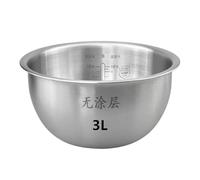 Cuve Intérieure De 3 L For Cuiseur À Riz, En Acier Inoxydable. Compatible Avec MIJIA YLIH02CM. Accessoires De Remplacement For Cuve Intérieure De Cuiseur À Riz