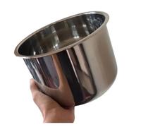 Cuve Intérieure En Acier Inoxydable 304 For Cuiseur À Riz, Compatible Avec Les Marques Hamilton Et Beach, Revêtement De Rechange For Cuiseur À Riz 37541