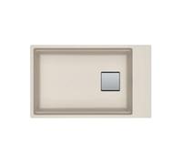 Cuve Kubus 2.0 KNG 110-62 Fragranit Café crème 1 grande cuve sans égouttoir sous plan 76 x 46 cm