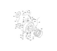 CUVE COMPLETE AVEC TAMBOUR POUR LAVE LINGE CANDY - 49029792