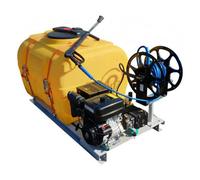 Cuve PE coffre équipée sur plateau 1 000 litres nettoyeur haute pression thermique - CEMO