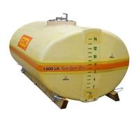 Cuve PFV ovale 1 500 litres court avec trou d'homme - Pour eau, engrais, émulseur incendie - CEMO - 1009S