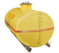 Cuve PFV ovale 750 l avec trou d'homme au milieu - Pour eau, engrais, émulseur incendie - CEMO