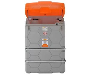 Cuve RECUP CUBE outdoor 1 500 litres - Pour diesel, fioul, AdBlue, lubrifiant - Avec capot - CEMO - 10481F