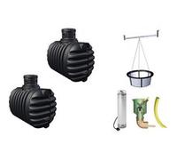 Cuve récupérateur à eau à enterrer 5300 l Graf 295315 noir G