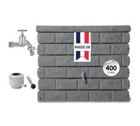 Récupérateur eau de pluie Rocky Mural 400L GARANTIA Gris granite