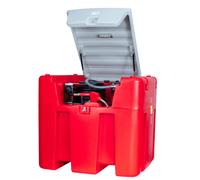Cuve Réservoir Diesel Rouge Fioul en PE 980 L avec pompe 230 V et pistolet automatique MW Tools TDC1000230