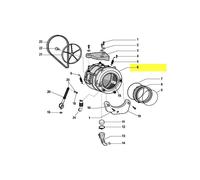 CUVE TAMBOUR COMPLET 62LT ALL PLAST 1400 POUR LAVE LINGE ARISTON - C00285584