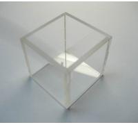 Cuvette à fluorescence à quartz personnalisée de grande précision, longueur de trajet de 40 mm, volume de 56 ml, 4 fenêtres transparentes