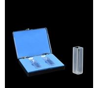 Cuvette à quartz de qualité supérieure conçue pour spectrophotomètre pour 751722 avec un chemin optique de 10 mm et des côtés givrés pour une manipulation facile (40 mm)