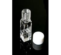 Cuvette à Quartz fluorescente avec bouchon à vis et Septum-chemin lumineux de 10mm, Volume de 3.5mL, 4 fenêtres transparentes, 1 pièce