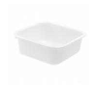 Cuvette alimentaire carrée emboitable 10 L - blanc