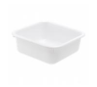 Cuvette alimentaire carrée emboitable 12 L - blanc