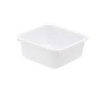 Cuvette alimentaire carrée emboitable 3 L - blanc
