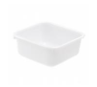 Cuvette alimentaire carrée emboitable 4,5 L - blanc