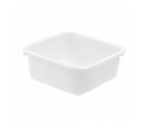 Cuvette alimentaire carrée emboitable 7 L - blanc
