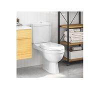 vidaXL Toilette avec réservoir Blanc 240549