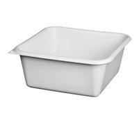 Cuvette carrée - 32 cm - 8. 5 L - gris moucheté