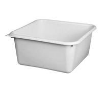 Cuvette carrée - 38 cm - 15 L - gris moucheté