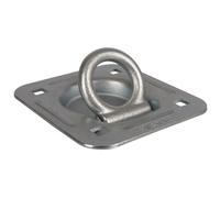 Cuvette d'arrimage zingué Kerbl Argenté 124x114x3 mm