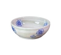 Cuvette de lavabo Jingdezhen - lavabo à comptoir en céramique, rond créatif rétro, salle de bains, Antique épaissi meuble-lavabo