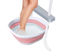 Cuvette de nettoyage portable pour pieds de piscine - Bassin à pieds robuste - 36 x 33 cm - Récipient de rinçage léger - Plateau anti-éclaboussures facile à vider - Bol anti-basculement - Escaliers de