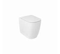 Cuvette de toilette à poser Kludi RESA S à chasse d'eau en spirale 27WCB0353 55 cm, vidage universel, blanc mat