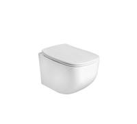 CUVETTE DE TOILETTE EN CÉRAMIQUE BLANCHE MATE SANS REBORD MOZART