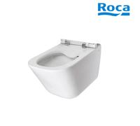 Cuvette de WC suspendue en porcelaine sans bride Rimless Blanc THE GAP - ROCA A34647L000