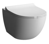 Cuvette de WC suspendue SENTO compact sans bride - Couleur : BLANC - 7747B003-0075