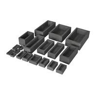 Cuvette en graphite de petite taille série B, barre de lingot de graphite de haute pureté for la fusion de l'or, de l'argent, du cuivre, du raffinage, du creuset, du moule à bijoux, 1 pièce ( Color :