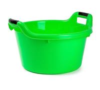 Cuvette en plastique multi-usage. Disponible en différentes couleurs et tailles au choix (17 litres rond, vert).