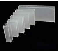 Cuvette en verre for spectrophotomètre, longueur de trajet de 5 à 100mm, 350 à 2000nm, haute transmission, 4/10 pièces(20mm 10pcs)