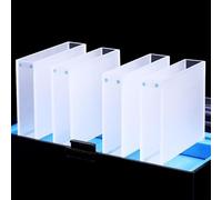 Cuvette en verre optique Standard avec couvercle, 4 pièces, Volume de 17.5ml, longueur de trajet de 50mm, transmission élevée for une utilisation en laboratoire