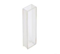 Cuvette en verre pour spectrophotomètre 751/722, cellule en verre optique avec longueur de chemin de 10 mm-50 mm, volume 3,5 ml, 2 côtés transparents, résistant à la chaleur pour 300 C pour analyse en