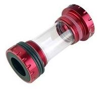 Cuvette pedalier a visser route/vtt type shimano hollowtech rouge boite 68/73mm