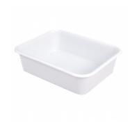 Cuvette rectangulaire profonde 20 L - blanc