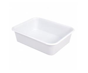 Cuvette rectangulaire profonde 20 L - blanc